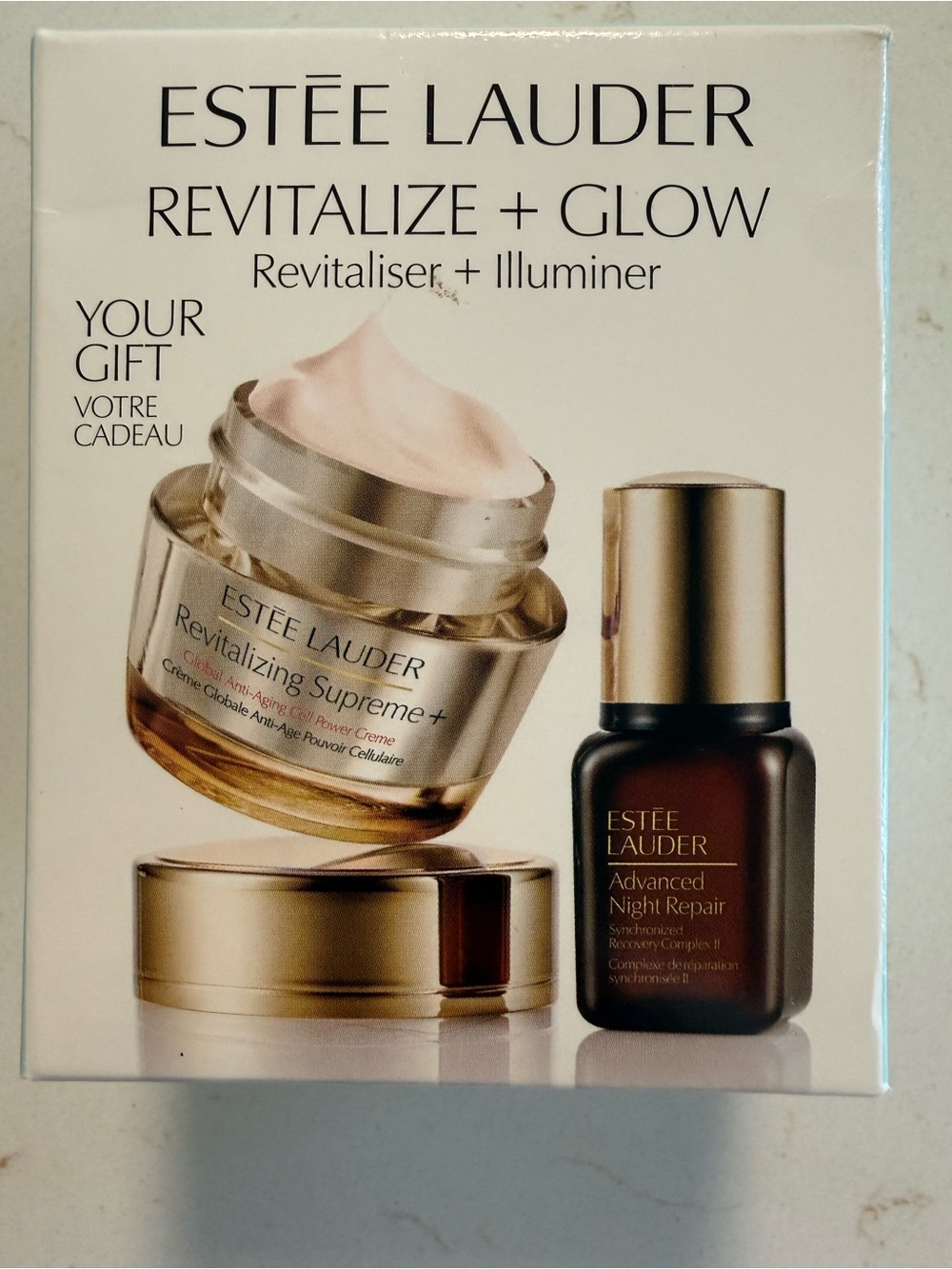 Estée Lauder Revitalize + Glow Set Revitaliser + Illuminer travel set